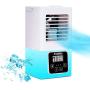 H YANKA Personal Air Cooler Fan On Desk, .Mini Portable cooler conditioner ,Desktop Air Conditioner Fan with 3 Wind Speeds,Humidifier,No water leakage,Smart touch buttons, for Office,dormitory,bed room