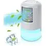 Newday Portable Air Conditioner Fan, Mini Air Conditioner with 7 Colors LED Lights, 3 Speeds, Touch Screen Switch, Super Quiet for Room/Office/Dorm/Bedroom Newday Portable Air Conditioner Fan, Mini Air Conditioner with 7 Colors LED Lights, 3 Speeds, Touch Screen Switch, Super Quiet for Room/Office/Dorm/Bedroom