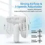 Mini Personal Portable fan Rechargeable ,Kloudi Camping fan with LED Lantern ,3 Speeds Adjustable Quiet Battery operated USB Desk Fan for Tent ,Office,Picnic,Fishing,Travel ,Outdoor Mini Personal Portable fan Rechargeable ,Kloudi Camping fan with LED Lantern ,3 Speeds Adjustable Quiet Battery operated USB Desk Fan for Tent ,Office,Picnic,Fishing,Travel ,Outdoor