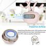 TAECCL Stroller Fan Portable Bladeless Fan Mini Handheld Fan with Flexible Tripod Clip on Stroller Fan 3 Speeds Rechargeable Battery Operated Fan for Stroller ,Car Seat,Crib,Bike and Desktop (Pink)