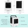 Portable Air Conditioner, Rechargeable Evaporative Air Cooler - 3 in 1 Mini USB Air Conditioner Fan, Sterilizer, Humidifier, Desktop Cooling Fan with 3 Speeds for Home Room Office