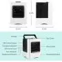 Portable Air Conditioner, Rechargeable Evaporative Air Cooler - 3 in 1 Mini USB Air Conditioner Fan, Sterilizer, Humidifier, Desktop Cooling Fan with 3 Speeds for Home Room Office Portable Air Conditioner, Rechargeable Evaporative Air Cooler - 3 in 1 Mini USB Air Conditioner Fan, Sterilizer, Humidifier, Desktop Cooling Fan with 3 Speeds for Home Room Office