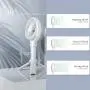 Mini Handheld Ventilator, Persönlicher Tragbarer Ventilator mit 3 Geschwindigkeiten, Verstellbarer Winkel, 2000mAh USB Schreibtischventilator Für Mädchen Frauen Kinder Outdoor Reisen oder Indoor Büro Zuhause
