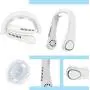 Neck Fan Rechargeable Fan Portable Foldable 3-Speed Adjustable USB Mini Fan Wearable Personal Fan for Outdoor/ Home/ Office (WHITE) Neck Fan Rechargeable Fan Portable Foldable 3-Speed Adjustable USB Mini Fan Wearable Personal Fan for Outdoor/ Home/ Office (WHITE)