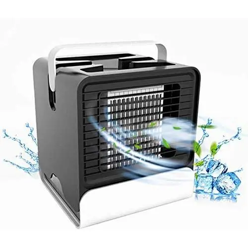 Tragbarer Luftkühler, Persönlicher Misting-Fan mit 3-Stufen, Mini USB Tragbarer Luftkühler-Fan, Leiser Mini-Fan