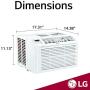 LG 6,000 BTU 115V Window Air Conditioner with Remote Control, White