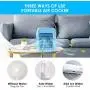 Portable Air Conditioner, Personal Air Cooler, Rechargeable 3-in-1 Air Conditioner Fan with 3 Speeds, 7 Colors LED Night, Desktop Humidifier Misting Fan with Handle for Home, Dorm, Bedroom, Office Portable Air Conditioner, Personal Air Cooler, Rechargeable 3-in-1 Air Conditioner Fan with 3 Speeds, 7 Colors LED Night, Desktop Humidifier Misting Fan with Handle for Home, Dorm, Bedroom, Office