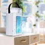 Ventilateur de Bureau Portable Ultime pour Rafraîchir l'Air et l'Humidifier - Mini Ventilateur Personnel pour Espace, Bureau, Étudiant, Ultra-Silencieux avec Purificateur d'Air et Lumières LED 7 Couleurs (Poignée Incluse) Ventilateur de Bureau Portable Ultime pour Rafraîchir l'Air et l'Humidifier - Mini Ventilateur Personnel pour Espace, Bureau, Étudiant, Ultra-Silencieux avec Purificateur d'Air et Lumières LED 7 Couleurs (Poignée Incluse)