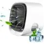 Persönlicher Raum Mini Evaporativer Luftkühler, Tragbarer Luftkühler mit LED-Licht, 3 Geschwindigkeiten, tragbare Luftkühler für Zuhause, Büro, Schlafzimmer, Outdoor, Reisen