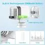 Viopic Personal Air Conditioner, 4 in1 Rechargeable 2000mAh Portable Air Conditioner Air Cooler & Humidifier & Purifier, 100% Leakproof Design Evaporative Cooler Fan with 3 Speeds for Home and Office-with Water tank