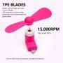 Cell Phone Fan, Portable Rotating Cooling Iphone Fan，Mini Fan for iPhone/iPad Mobile phone Fan Summer Accessories
