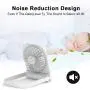 Personal USB Desk Fan, iHoven Mini Portable 14h Cooling Office Rechargeable Small Table Fan, 4800mah Quiet Battery Operated Desktop Fan Adjustable for Home Office Car Outdoor Travel White (white) Personal USB Desk Fan, iHoven Mini Portable 14h Cooling Office Rechargeable Small Table Fan, 4800mah Quiet Battery Operated Desktop Fan Adjustable for Home Office Car Outdoor Travel White (white)