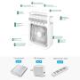 Portable Air Conditioner Fan, Mini Evaporative Air Cooler with 7 Colors LED Light, 1/2/3 H Timer, 3 Wind Speeds and 3 Spray Modes for Office, Home, Dorm, Travel(White)