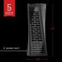 Vornado HELIX1 Personal Tower Fan with 3 Speed Settings, Touch Controls, Small Footprint, Black
