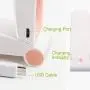 Vent miniature WINDFIRE Portable Rechargeable USB, Petit Ventil Personnel pour Voyage, Camping, Bureau (Rose)