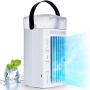 Ventilateur de Bureau Portable Ultime pour Rafraîchir l'Air et l'Humidifier - Mini Ventilateur Personnel pour Espace, Bureau, Étudiant, Ultra-Silencieux avec Purificateur d'Air et Lumières LED 7 Couleurs (Poignée Incluse) Ventilateur de Bureau Portable Ultime pour Rafraîchir l'Air et l'Humidifier - Mini Ventilateur Personnel pour Espace, Bureau, Étudiant, Ultra-Silencieux avec Purificateur d'Air et Lumières LED 7 Couleurs (Poignée Incluse)