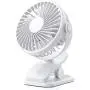 MISSUE Clip On Desk Fan, Baby Safe Stroller Fan, USB & Battery Operated Fan with 3 Speed for Child, Men, Women, 3000mAh Rechargeable Battery Included