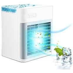 Portable Air Conditioner,Quiet Personal Air Conditioner Fan,3-Speeds Air Cooler Mini Air Conditioner Fan Desktop Cooling Fan for Office and Home