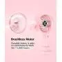 Handheld USB-Ladung Mini Tragbarer Ventilator für Damen & Mädchen – 3-Stufen-Übertragbarer Schreibtischventilator mit Basis, 8-12 Stunden Laufzeit