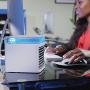 Ontel Arctic Air Pure Chill Evaporative Ultra Portable Personal Air Cooler with 4-Speed Air Vent