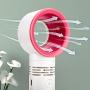 Portable USB Rechargeable Mini Fan Desktop Speed Adjustable Bladeless Fan Eyelash Fan Dryer Handheld Fan