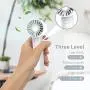 Vent Manuel Portable Monsieur Lei, Petit Ventilateur Personnel Rechargeable par USB, 3 Vitesses Réglables, Ventilateur de Main pour Filles, Femmes, Hommes, Maison, Bureau, Intérieur, Extérieur (Blanc) Vent Manuel Portable Monsieur Lei, Petit Ventilateur Personnel Rechargeable par USB, 3 Vitesses Réglables, Ventilateur de Main pour Filles, Femmes, Hommes, Maison, Bureau, Intérieur, Extérieur (Blanc)