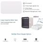 Wonido Portable Air Conditioner - Personal Mini Air Conditioner Fan 4-in-1 Evaporative Air Cooler with Humidifier/ 3 Speeds / 7 Colors Night Light, Desktop Swamp Cooler for Room Office Outdoor Travel