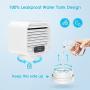 Viopic Personal Air Conditioner, 4 in1 Rechargeable 2000mAh Portable Air Conditioner Air Cooler & Humidifier & Purifier, 100% Leakproof Design Evaporative Cooler Fan with 3 Speeds for Home and Office-with Water tank