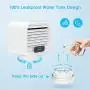 Viopic Personal Air Conditioner, 4 in1 Rechargeable 2000mAh Portable Air Conditioner Air Cooler & Humidifier & Purifier, 100% Leakproof Design Evaporative Cooler Fan with 3 Speeds for Home and Office-with Water tank