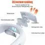 Climatiseur Personnel Portable NORMIA RITA [Refroidissement Instantané] Ventilateur de Cou avec Puce de Refroidissement Intégrée – Ventilateur Portatif à Sortie d'Air 360° pour les Vagues de Chaleur