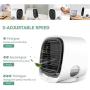 Personal Space Mini Evaporative Air Cooler, Portable Air Conditioner Fan with LED Light, 3 Speeds Portable Air Conditioners for Home Office Bedroom Outdoors Travel
