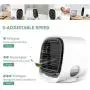 Persönlicher Raum Mini Evaporativer Luftkühler, Tragbarer Luftkühler mit LED-Licht, 3 Geschwindigkeiten, tragbare Luftkühler für Zuhause, Büro, Schlafzimmer, Outdoor, Reisen