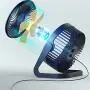 EigPluy USB Desk Fan,5 Inch Portable USB Fan,Small Table Fan,Personal Desktop Fan,Quiet USB Fan for Office/Home/Camping