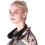 Portable Neck Fan, Wearable Personal Fan, Leafless, Rechargeable, Headphone Design, USB Powered Desk Fan,3 Speeds (Black)