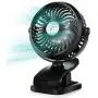 Vent de poche, Clip réglable pour portable, Mini ventilateur de bureau alimenté par batterie avec jusqu'à 11h d'autonomie, crochet d'accrochage, lumière LED, 3 vitesses, ventilateur USB réglable à 360° pour poussette, bureau, maison, tente, ouragan, urgen Vent de poche, Clip réglable pour portable, Mini ventilateur de bureau alimenté par batterie avec jusqu'à 11h d'autonomie, crochet d'accrochage, lumière LED, 3 vitesses, ventilateur USB réglable à 360° pour poussette, bureau, maison, tente, ouragan, urgen
