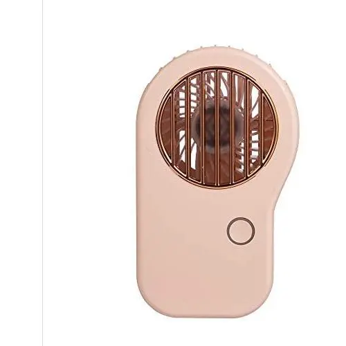 Ageqi Persönlicher Nackenventilator, Akkubetriebener Mini Portabler Handheld USB-Ventilator für Outdoor, Raum, Camping, Büro, Reise (Pink)