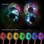 Personal Fans for Your Neck, Small Mini Hand Free Fan Portable Neck Fan Rechargeable for Women Men Kids Battery Operated Necklace LED Lights 360 Degree Rotation Travel Summer Gifts