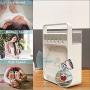 Portable Air Conditioner Fan, Mini Evaporative Air Cooler with 7 Colors LED Light, 1/2/3 H Timer, 3 Wind Speeds and 3 Spray Modes for Office, Home, Dorm, Travel(White)