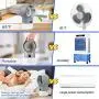 Portable Air Conditioner Fan, Zttopo Personal Mini Evaporative Air Cooler with 7 Colors Night Light, 3 Speeds, Super Quiet Desk Fan Mini Air Cooler for Small Room Bedroom Home Office Portable Air Conditioner Fan, Zttopo Personal Mini Evaporative Air Cooler with 7 Colors Night Light, 3 Speeds, Super Quiet Desk Fan Mini Air Cooler for Small Room Bedroom Home Office
