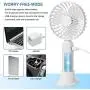 Tragbarer Handfächer USB-Ladegerät Mini-Ventilator für Schreibtisch, 3 Geschwindigkeiten, Kleine Tragbare Ventilator für Auto, Reise, Outdoor, Camping, Büro