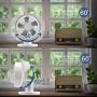 USB Table Fans Oscillation Desktop Fan 3 Speed 60° Oscillating Quiet Small Desk Fan Summer Cooling Fan for Bedroom Office Home Camping