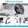 Desk Fan, USB Fan With Enhanced Airflow 6 Inch Small Desk fan with Quiet Operation Portable Mini Table Fan for office/Desk/Bedroom/Home