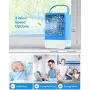Tragbarer Luftkühler mit Ventilator, Mini Evaporative Luftkühler, Tragbarer kleiner wiederaufladbarer Luftkühler, Tragbarer Kühl-Ventilator mit 3 Geschwindigkeitsstufen, 3 Farblicht, Timer, für Raum/Heim/Büro/Dorm.