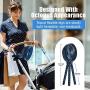 Portable Stroller Fan 12000mAh Small Fan Handheld with LED Lights, 60 Hours Quiet Battery Operated Fan with Tripod Legs, Mini Rechargeable USB Fan, Camping Fan for Treadmill Seat Travel Beach Tent