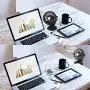 SkyGenius Battery Operated Clip on Mini Desk Fan, Black SkyGenius Battery Operated Clip on Mini Desk Fan, Black