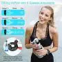 YND Portable Neck Fan Removable Neckband Fan 4000mAh Hand Free Mini Personal Fan with Dual Wind Head LCD Display USB Handheld Fan with 3 Level Air Flow for Outdoor Travel Sport(Black Red) YND Portable Neck Fan Removable Neckband Fan 4000mAh Hand Free Mini Personal Fan with Dual Wind Head LCD Display USB Handheld Fan with 3 Level Air Flow for Outdoor Travel Sport(Black Red)