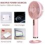 Portable Mini Fan,Caslon Handheld Rechargeable USB Fan with 3-Stage Air Volume Adjustment ,Desktop / Handheld Fan Heat for Office ,Outdoor