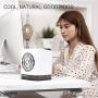 Naysku Portable Air Conditioner Fan, Personal Space Mini Air Cooler Quiet Desk Fan with Handle, Misting Fan, 3 Speeds USB Fan for Home, Office, Room, Office, Outdoor, Travel