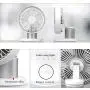 USB Table Fans Oscillation Desktop Fan 3 Speed 60° Oscillating Quiet Small Desk Fan Summer Cooling Fan for Bedroom Office Home Camping USB Table Fans Oscillation Desktop Fan 3 Speed 60° Oscillating Quiet Small Desk Fan Summer Cooling Fan for Bedroom Office Home Camping