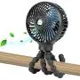 Ventilateur Portable Mini Main, Ventilateur pour Pousse Bébé, Ventilateur pour Voiture, Ventilateur de Bureau, Avec Trépied Flexible pour Pousse, Étudiants, Lit, Vélo, Caisse-ferme, Voiture, USB ou Alimentation par Batterie (Noir) Ventilateur Portable Mini Main, Ventilateur pour Pousse Bébé, Ventilateur pour Voiture, Ventilateur de Bureau, Avec Trépied Flexible pour Pousse, Étudiants, Lit, Vélo, Caisse-ferme, Voiture, USB ou Alimentation par Batterie (Noir)